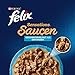 Felix Sensations Saucen Katzenfutter nass, Fisch Sorten-Mix, 6er Pack (6 x 12 Beutel à 85g)