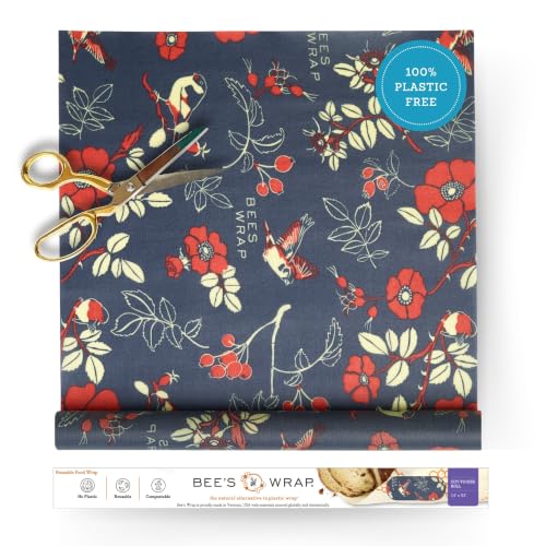 Bee's Wrap Beeswax Wrap Roll, 14 x 53 in - Botanical