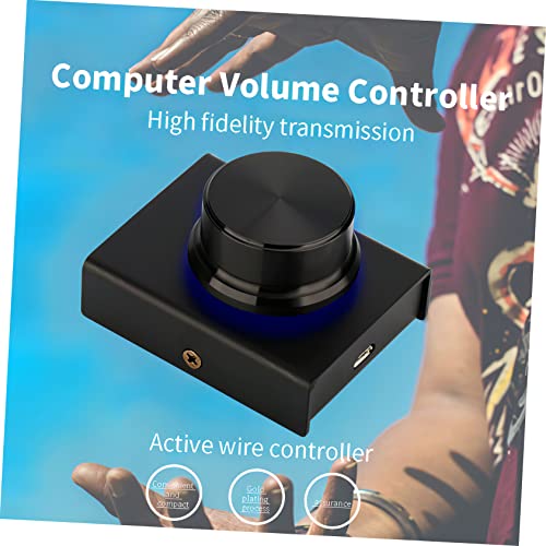Controlador de volumen USB SHINEOFI con botón mute y luz led para PC 3