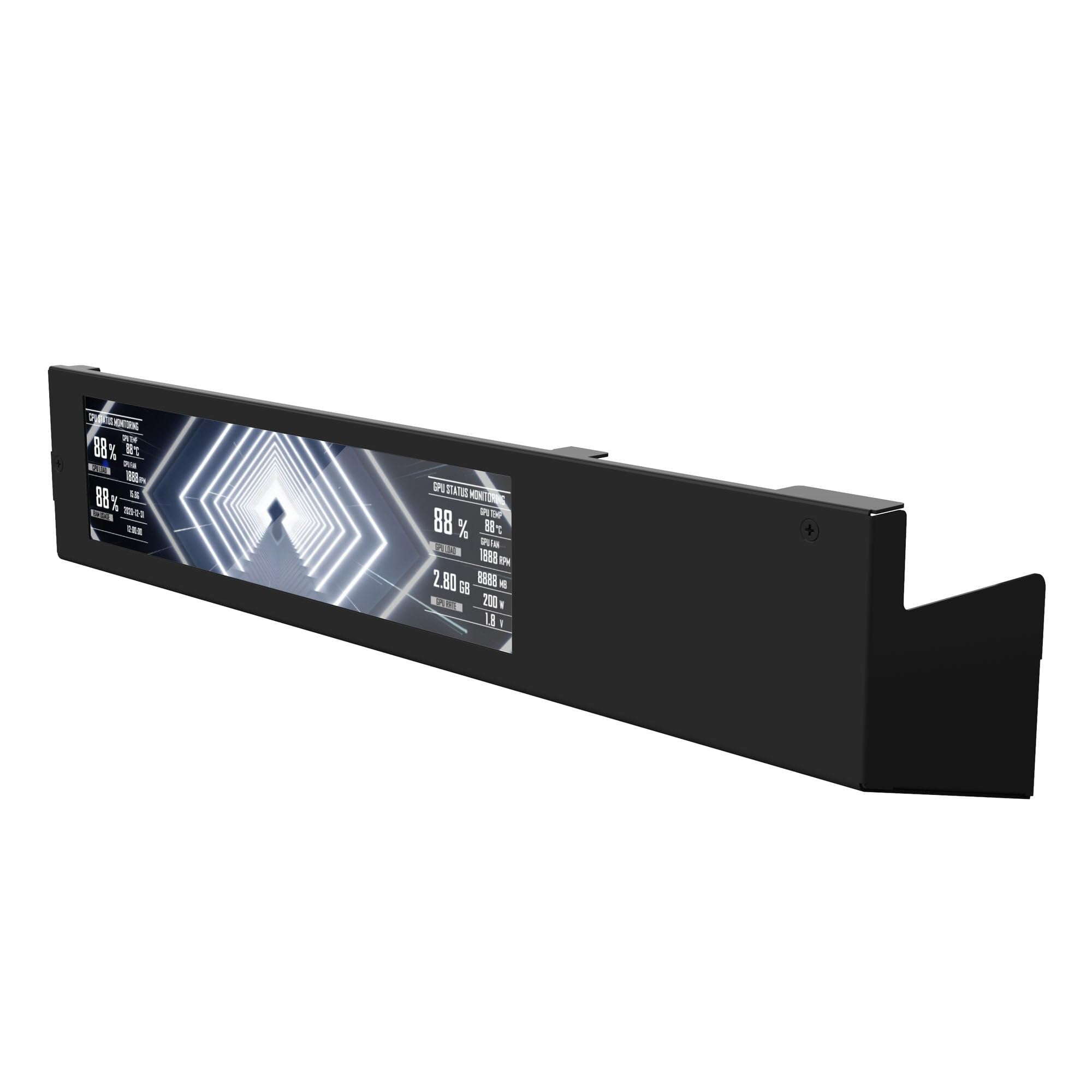 Lian Li O11 Vision-M 9,2" LCD Kit – Negro | Actualización de pantalla para O11 Vision-M con resolución 1920 x 462, brillo de 500 nits y control L-Connect 3