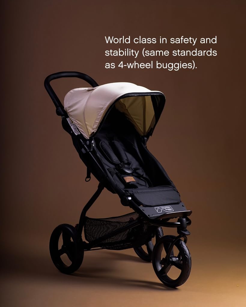 Mountain Buggy Swift Heritage V4 Poussette légère à 3 roues Noir Caviar
