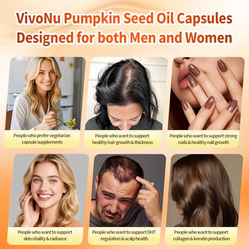Image of VivoNu Pumpkin Seed Oil with Saw Palmetto Capsules