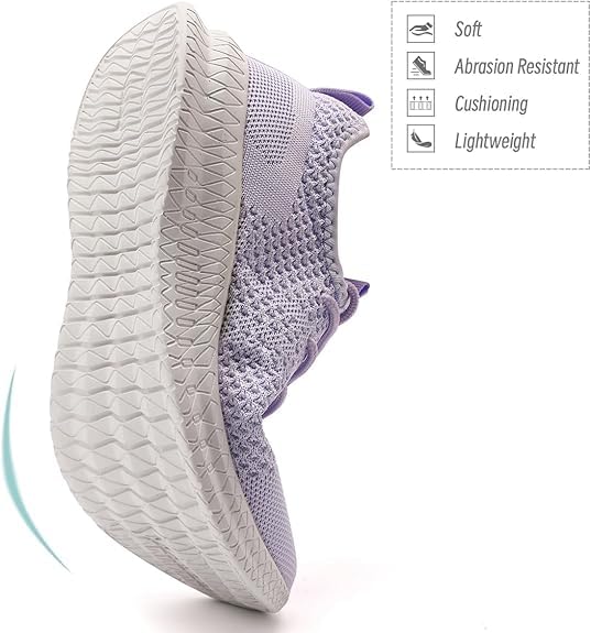 Image of Running Shoes for Women Slip On Tennis Walking Sneakers Sport Fashion Casual Workout Gym Athletic Hiking Nurse Non Slip Lightweight Breathable Trainers