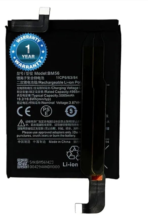 Image of Original BM56 Battery for Redmi Poco F3 GT MZB09C6IN, M2104K10I Battery with 1 Year Warranty****(RFG7)