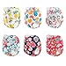 ALVABABY 6 Pack Cloth Diaper with 12 Inserts One Size Adjustable Washable Reusable Diaper Cover for Baby Girls and Boys