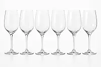 Taça de Vinho Luxo 330ml – Conjunto com 6 Unidades | Vidro Fino e Resistente | Ideal para Vinhos Tintos e Brancos | Sofisticação para Jantares e Eventos Elegantes