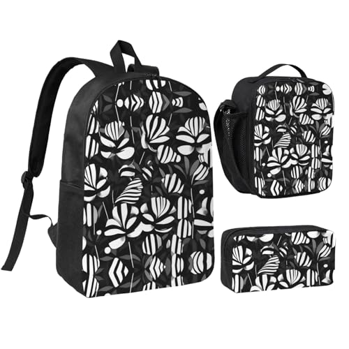 Mochila escolar ligera de 3 piezas con estampado floral de EdWal para colegio