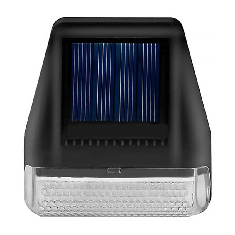 HOMSFOU Outdoor Waterproof Garden Floor Lamp Solar Wall Lights Led for Patio Yard Garden Pathway Step Lighting