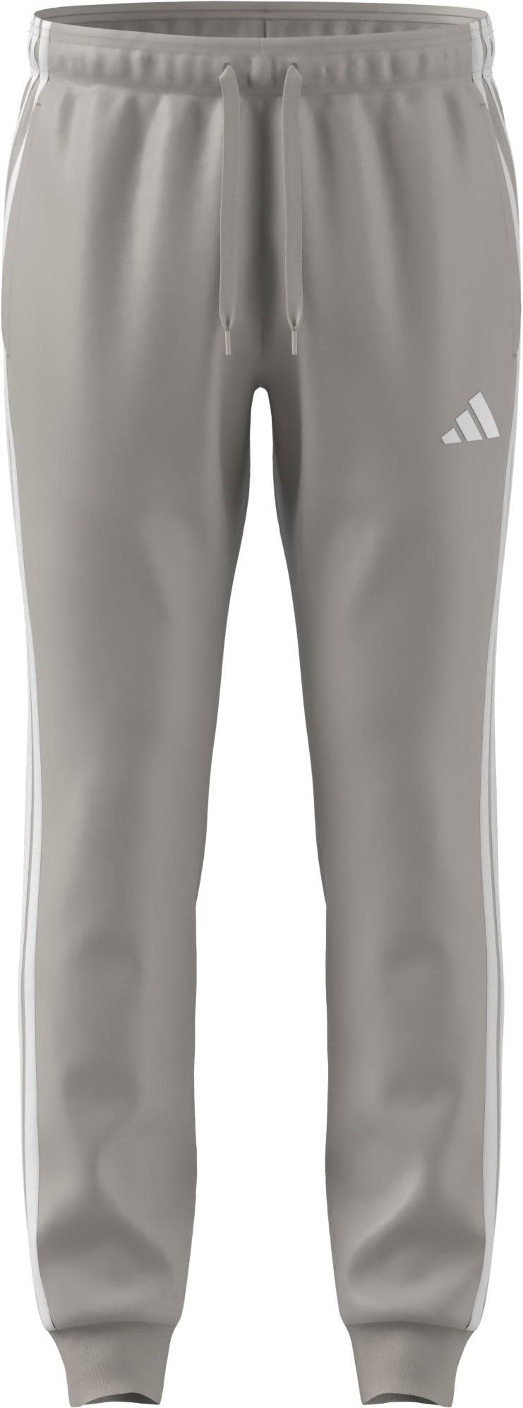 adidas Men's 3-Stripes Tricot Track Pant, Alumina/White, L