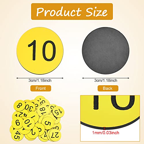 SIYINGSAERY 50 PZ Targhette Numeriche in Plastica