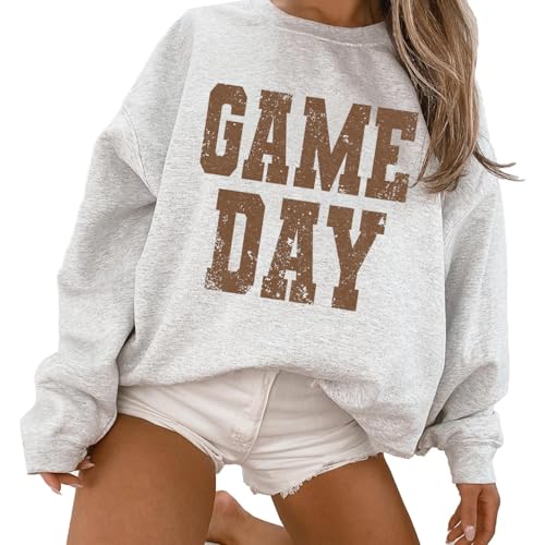 Game Day Sweatshirt, Unisex Sports Shirt, Retro Style Football Pullover, Crewneck Game Sweater