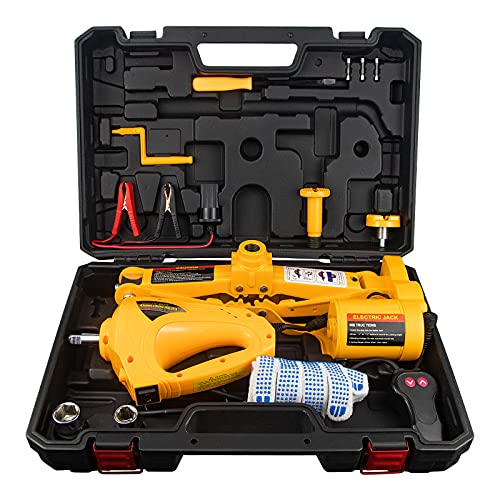 Image of E-HEELP Electric Scissor Car Jack Kit 3 Ton 12V with Impact Wrench, 6600 lb