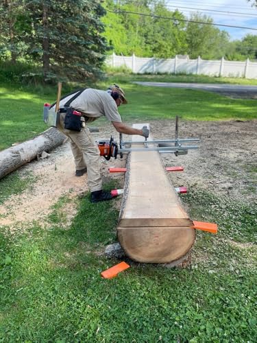 Image of Gas Portable Chainsaw Mill 36 inch Inch Planking Milling Bar Size 14 inch to 36 inch