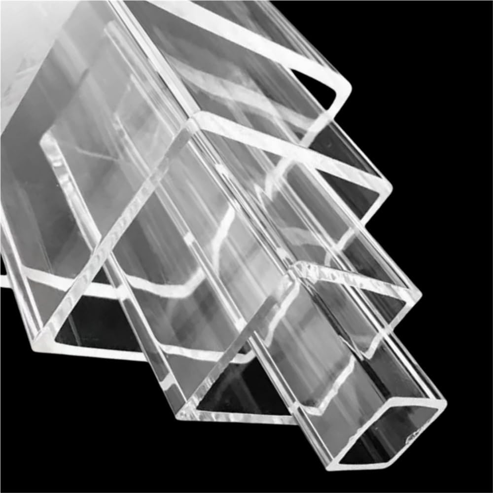 Tube acrylique carré, tube creux en plastique rigide, tube PMMA transparent for matériaux de construction, 1 pièce(240X50X50X3MM)