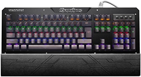 Yongcheng(TM) Mechanical Gaming Keyboard with Multi-color LED Backlit Computer Keyboard for PC Mac(Black)