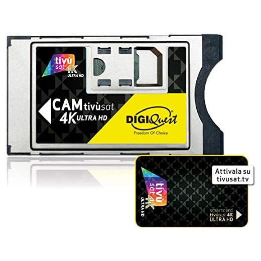 4K Tivusat SmarCam 4K Ultra HD CI+ modul inklusive TiVu Active Smartkortskort