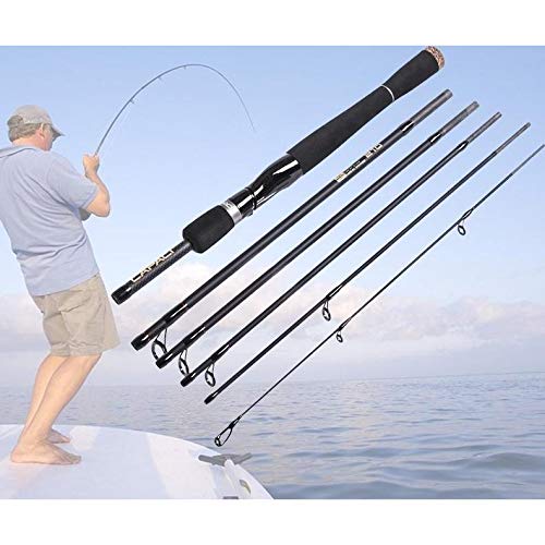 送料無料★【在庫限り】　ロッド 竿 トラベルロッド ブラック 240cm AiO Amazon | [AiO JAPAN] トラベルロッド 6ピース スピニング用