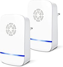 Ultrasonic Pest Repeller, Electronic Mosquito Control Ants, Cockroaches, Flies, Spiders, Bed Bugs, Rats and Mice Repellers for Indoor (2 Pack)