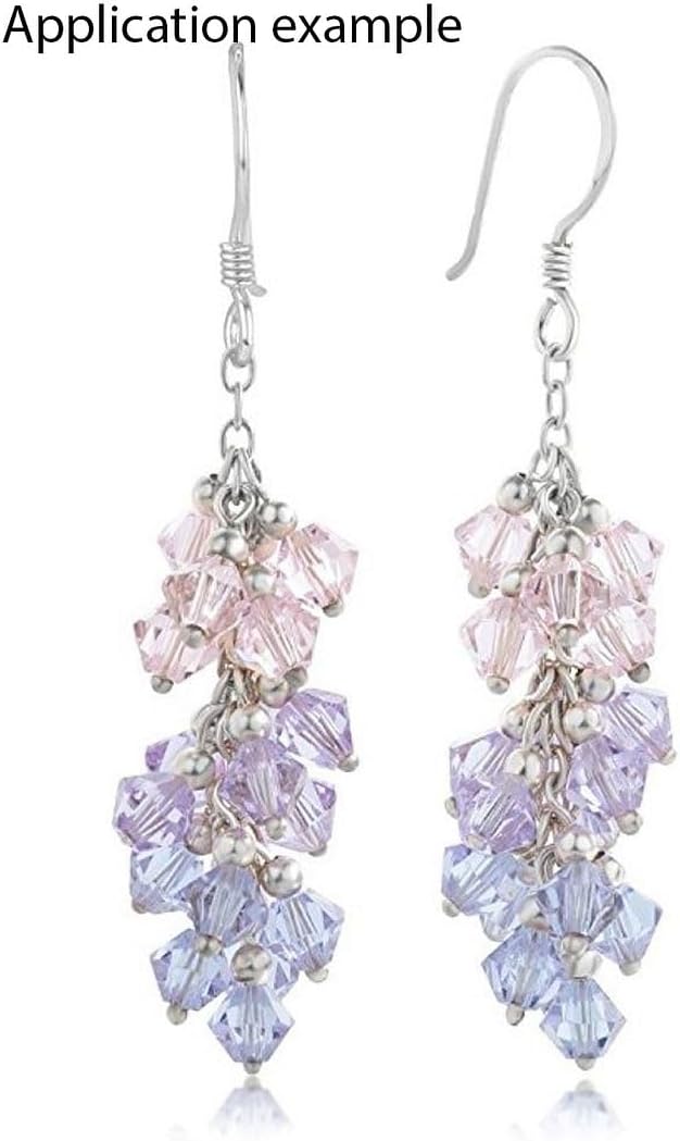 100pcs Adabele Austrian 4mm (0.16 Inch) Small Faceted Loose Bicone Crystal Beads Emerald Green Compatible with Swarovski Crystals 5301/5328 SSB424 - Image 5