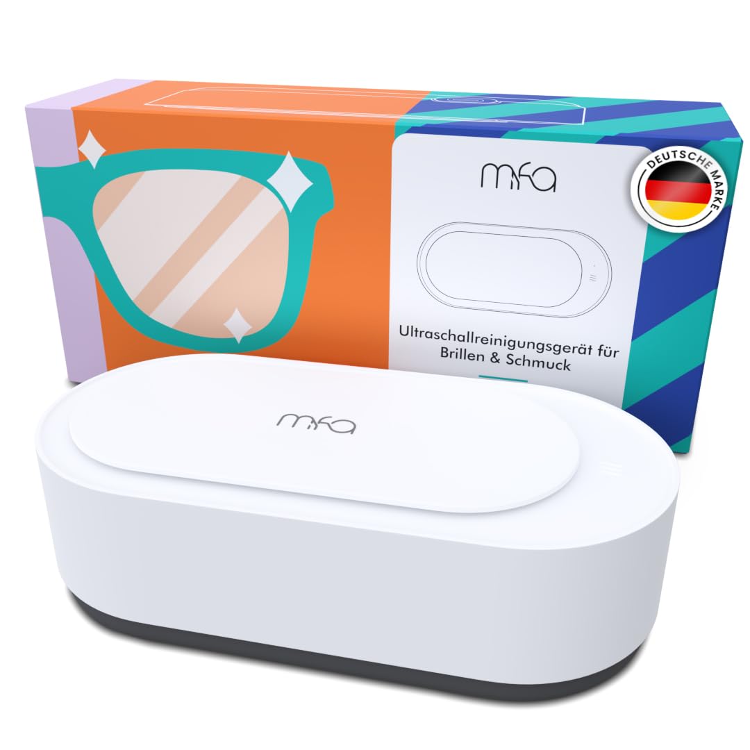 mfa® | Limpiador Ultrasonidos | Limpiador Gafas Ultrasonico de Tiempo | Ultrasonidos Limpieza | Limpiador Ultrasónico Para Gafas, Plata, Dentaduras, Joyas, Relojes, Razots | Ultrasonic Cleaner