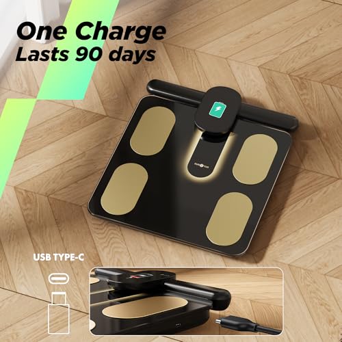 Runstar Smart Scale FSA or HSA Eligible, 8 Electrodes Digital Bathroom Scale for Body Weight and Fat, BMI, Muscle Mass 28 Body Composition Measurement, with Full-Color TFT LCD on Retractable Handle 7 51D6AmKpRKL