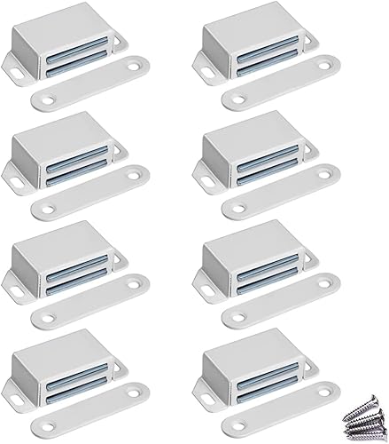 Pestillo magnético para puerta, 30 libras de acero inoxidable de alta resistencia magnética para cocina, baño, armario, armario, armario, puerta,