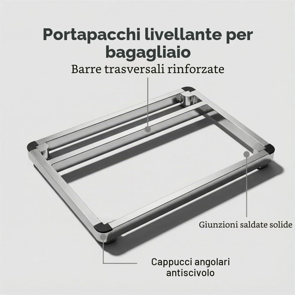 Livellatore Bagagliaio: Sistema Materasso Universale Regolabile per SUV e Station Wagon, Estraibile e Scalabile, Ad Es. Per Ford Bronco 4 Porte 2021-2025