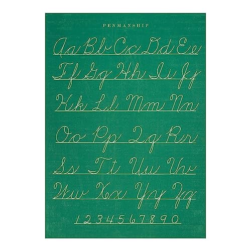 Cavallini Decorative Wrap Poster, Penmanship, 20 x 28 inch Italian Archival Paper (WRAPPEN)