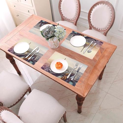 Sets de table paysage de Paris pour repas de cuisine conviviaux
