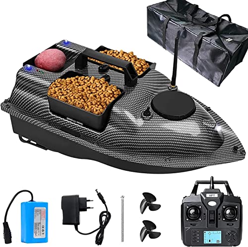 MONSEG RC Fischerboot Köder Intelligente Fischerboot Primer Angelfernbedienung GPS Automatische Kreuzfahrt 500 Meter Dual Motor 12000 MAh Fortgeschrittene Fischer Batterie, Einfach Zu Bedienen