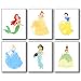 Disney Princess Watercolor Wall Art Poster Prints - Set of 6 (8 inches x 10 inches) Photos - Ariel Belle Snow White Cinderella Jasmine and Tiana!