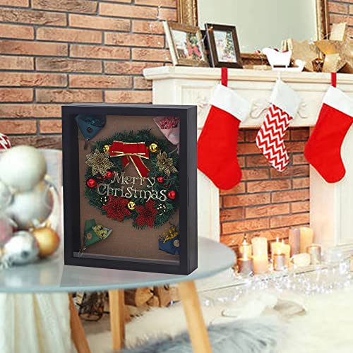 Extra Large Shadow Box 16x20 Shadow Boxes Frames, Extra Deep Shadow Boxes Display Cases with Magnetic Door for Wedding Military Jersey Pet Memorial Ticket Stub Keepsakes - Black