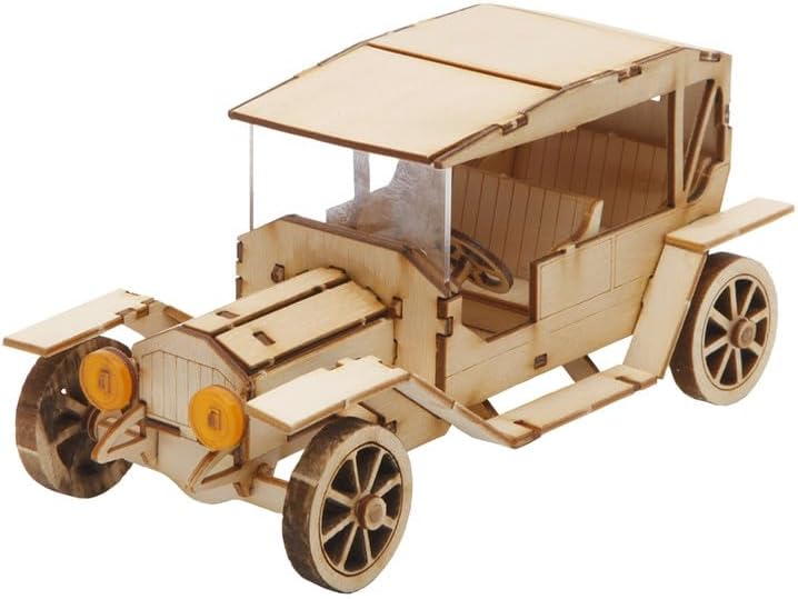 영공방 Youngmodeler Hobby Wooden Model Kit – Classic Car 1, Vintage Wooden Craft DIY Vehicle Model