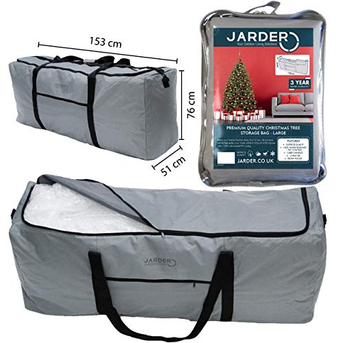 Jarder Christmas Tree Storage Bag For Artificial Xmas Trees & Decorations (Large), Grey - Image 3