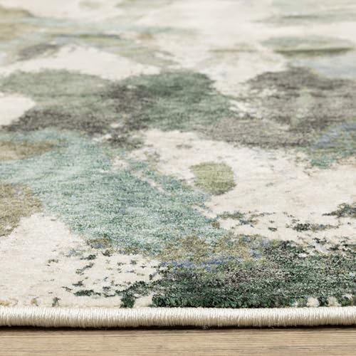 Tapete Oriental Weavers Tisdell 7'10" x 11'2" Azul/Verde miniatura 5