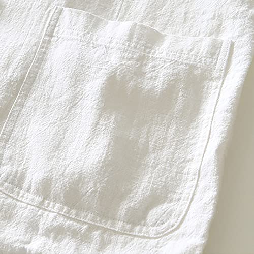 Mens Loose Fit Linen Cotton Casual Blazers Lightweight Button Down Sport Coats Lapel Collar Summer Suit Blazer Jacket3