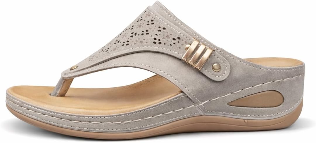 Orthopedic Sandals for Plantar Fasciitis - Arch Support Heel Cup Sandals for Women