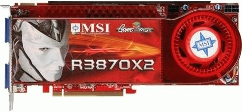 MSI RX3870X2-T2D1G OC ATI Radeon HD3870X2 1GB 2DVI HDMI HDCP S-Video CROSS-FIRE OC PCI-Express Video Card