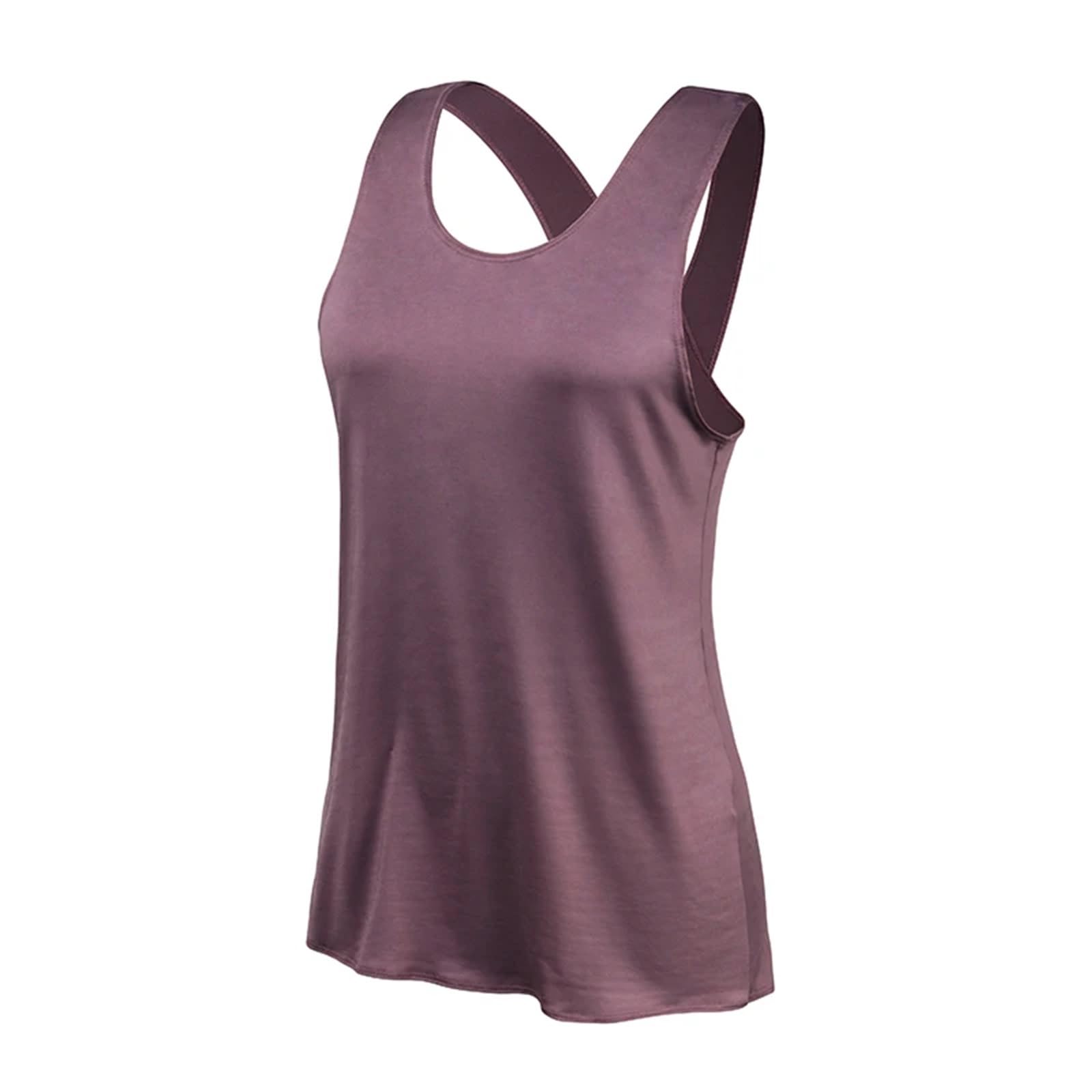 Top Fitness Senza Maniche Camicia da yoga Camicia da palestra da donna Camicie sportive ad asciugatura rapida Top da palestra con incrocio sulla schiena Camicia fitness da donna Top sportivo senza man