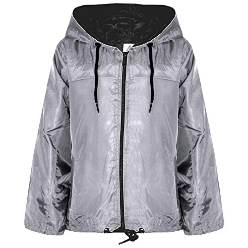 A2Z 4 Kids Niñas Niños Chubasqueros Chaquetas Niños Ligero - Raincoat Jacket 449 Grey 11-12