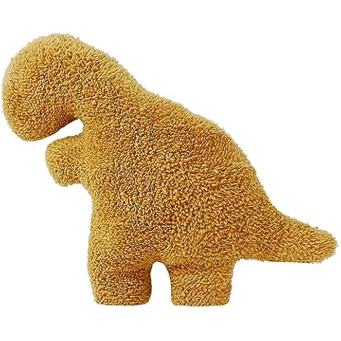 Isaacalyx Dino Nugget Pillow, 14 inch Soft Dinosaur Chicken Nuggets Pillow for Birthday Gifts, Dinosaur Theme Party Decorations (Tyrannosaurus Rex, Small) Cover