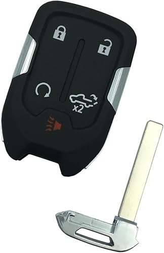 Miniatura 2 de Funda de repuesto para llavero para Chevy Silverado y GMC Sierra 1500 2500HD 3500HD 3500HD 2019-2022 con llave remota de entrada sin llave con hoja