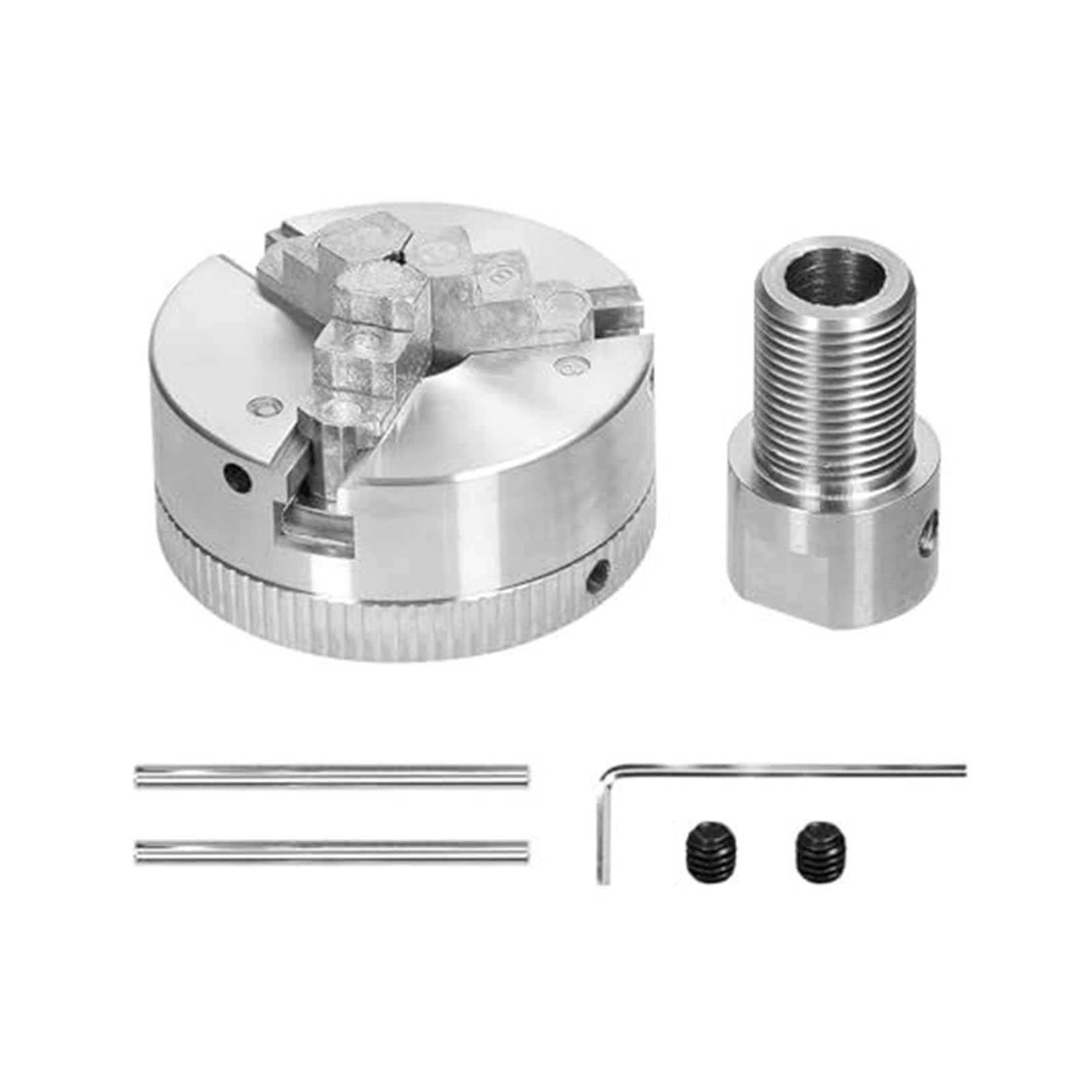 Mandril de torno, perno montaje autocentrante manual 3 mordazas y 4 for rectificadoras, fresadoras, tornos,17 mm, 5, 8(3 jaws-3.17mm)