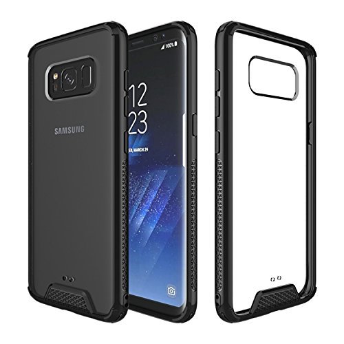 V SIGNATURES8 Plus Attractive Back Cover for Samsung S8 Plus - Acrylic TPU Case(Black)