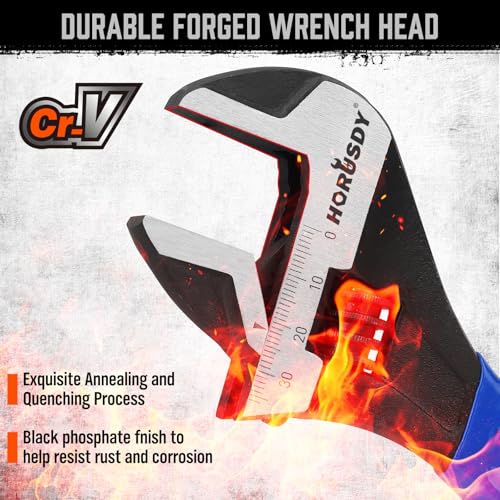 HORUSDY 3-Piece Adjustable Wrench Set