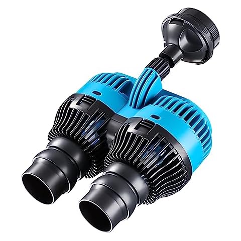 LYPHARD AQUARIUMS Wave Maker for Aquarium Tank, 6600GPH Power Head 120-160 Gallon Circulation Pump Ultra Silence, 360° Rotating Fish Tank Submersible Water Pump, Dual Wave Cover