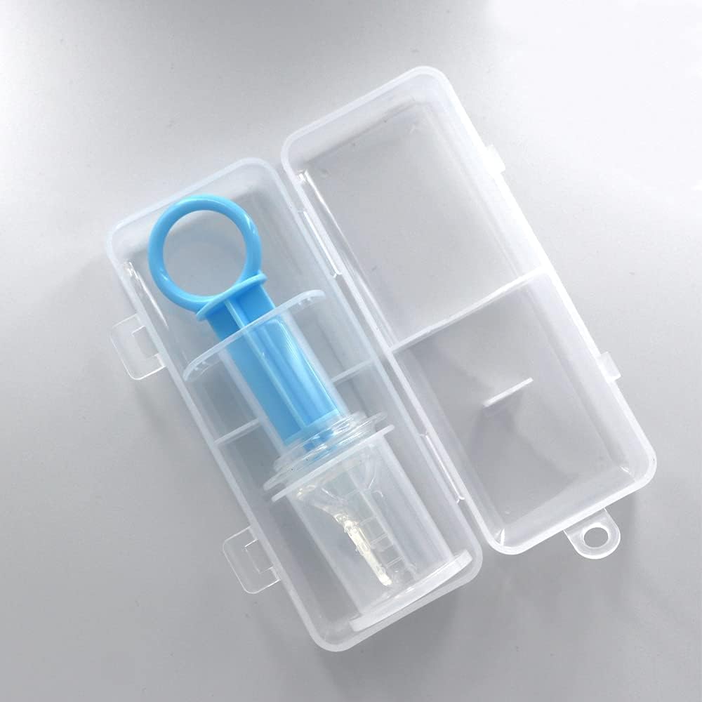 1Pc Blue Pet Medicine Feeder Liquid Oral Syringe Milk Nursing Bottles Syringe Soft Tip Plastic Pet Medical Feeding Tool for Dog Puppy Cat, Kitten Nursing Supplies