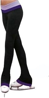 COYI Figure Skating Pants,Ice Skating Long Practice Trousers For Girls Women, Warm Ice Skating Pants Skating Tights(Size:XXXL,Color:Black)