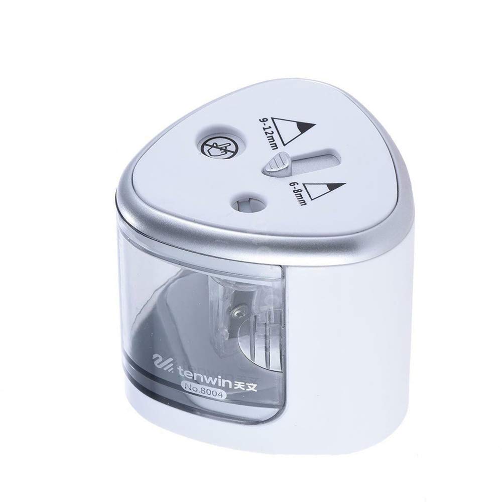 Temperamatite Elettrico A Batteria - Doppio Foro, Antiscivolo, Colore Rosa