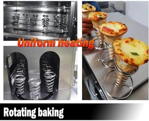 Pizza Drum Oven, Equipped with a Non-stick Heating Plate, Rotisserie Rack, Adjustable Temperature, and Even Heating, Suitable for Shops.